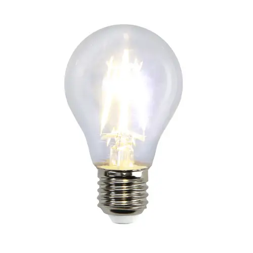 LED Tropfenlampe FILA A60 dimmbar - E27 - 4W - warmweiss 2700K - 470lm - klar LED Tropfenlampe FILA A60 dimmbar - E27 - 4W - warmweiss 2700K - 470lm - klar