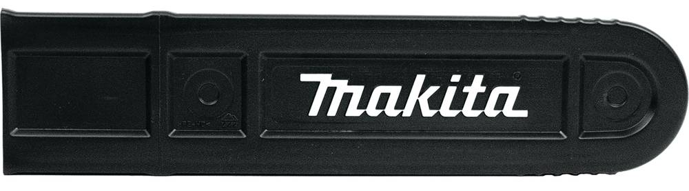 Schwarzes Makita-Elektrowerkzeug-Akku mit dem Makita-Logo auf der Seite