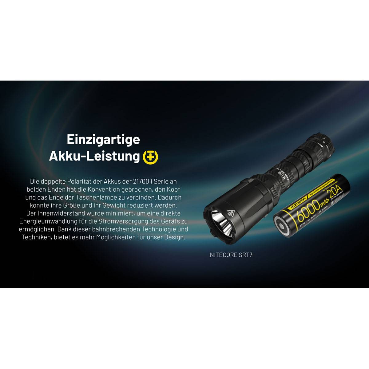 Nitecore NL2160HPi 21700 - Li-Ion Akku 6000mAH Max. 20A
