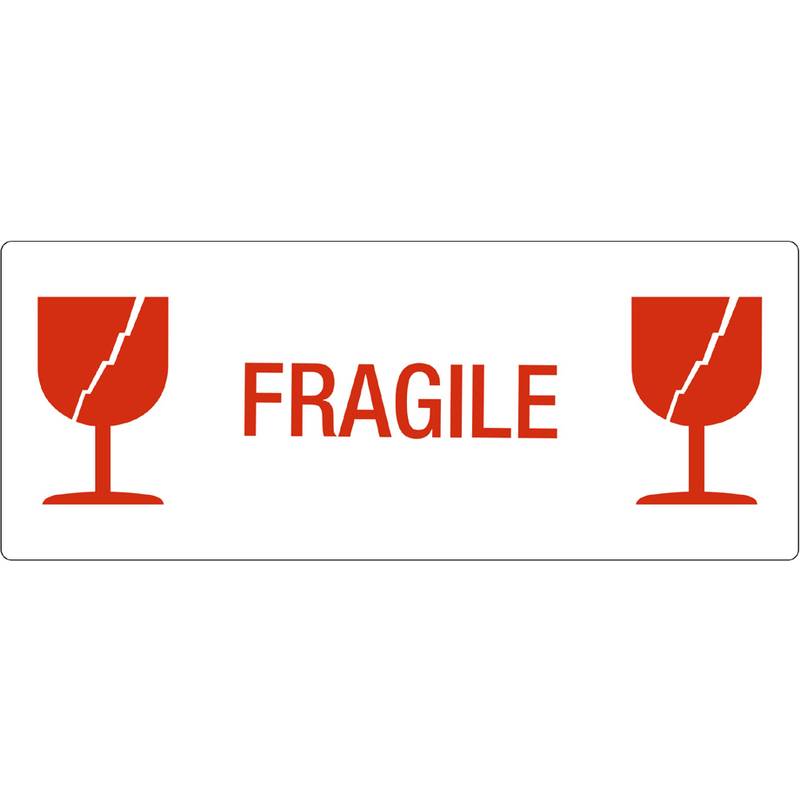 rillprint Hinweisetiketten "FRAGILE"