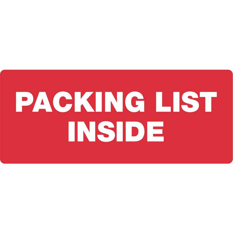 rillprint Hinweisetiketten "PACKING LIST INSIDE"