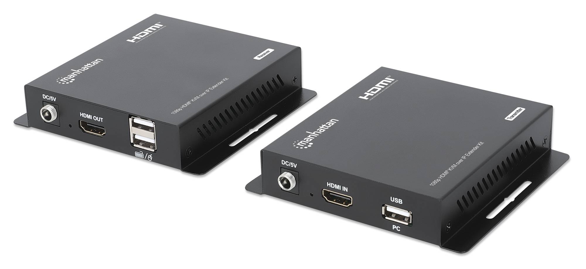 MANHATTAN 1080p HDMI KVM over IP Extender Set 1 bis zu 120m