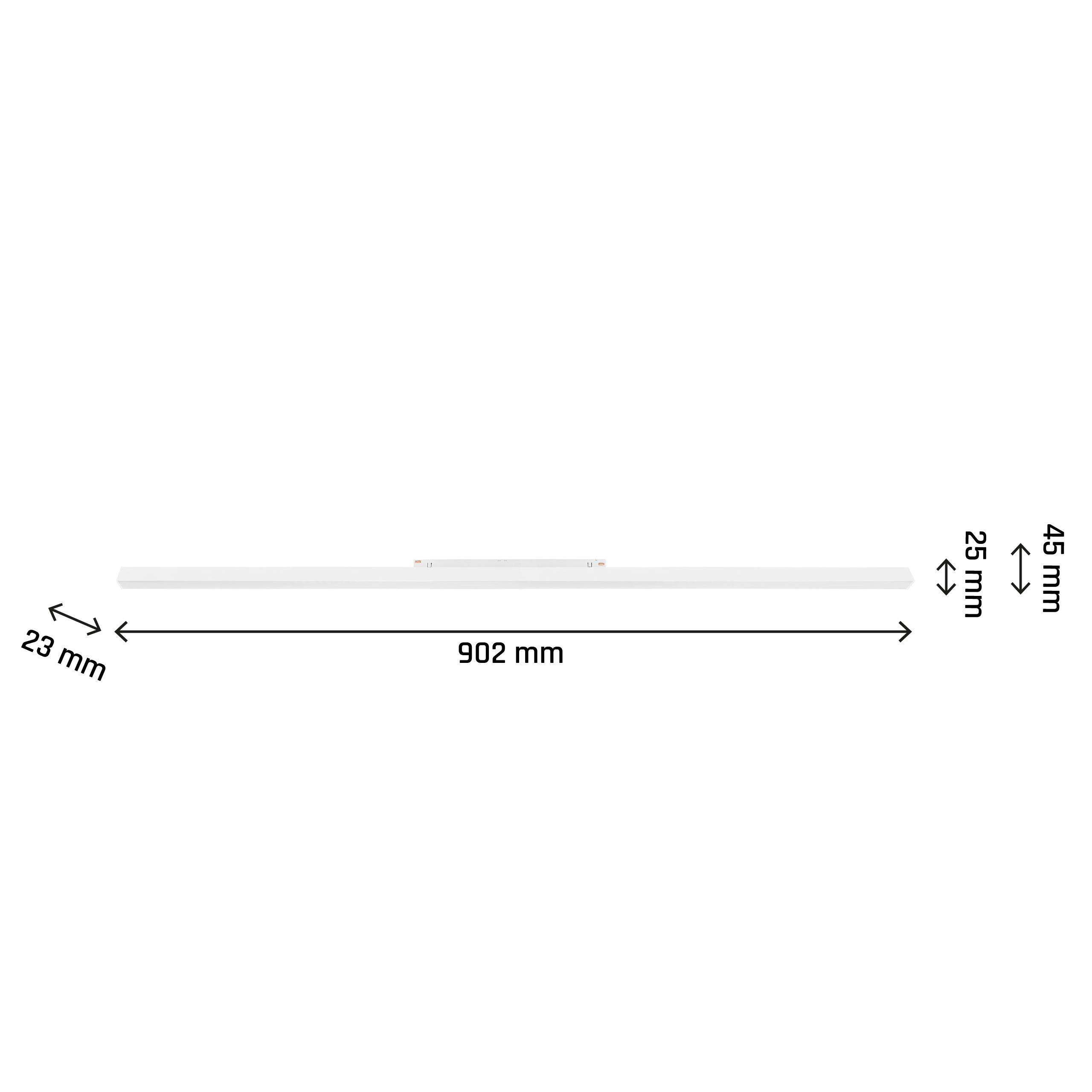Spectrum LED SYSTEM Shift Line L 22W 48V Schienensystem 100° Stromschienenstrahler 2300lm weiß 2700-4000K CCT