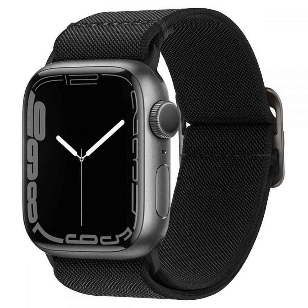 Spigen Fit Lite Armband Apple Watch 4/5/6/7/8/9/SE/Ultra 42/44/45/49 mm – Schwarz