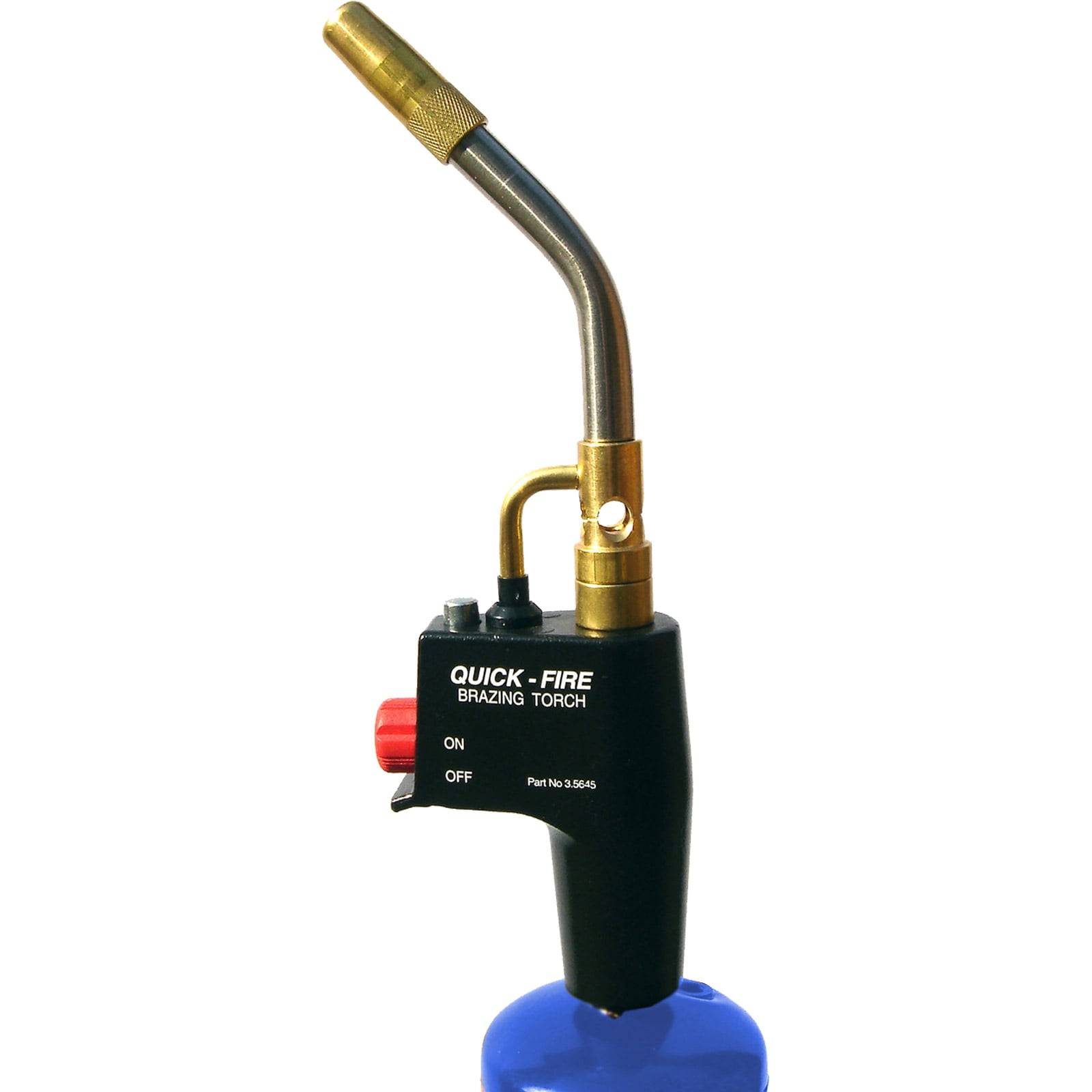 Propan-Lötbrenner mit der Aufschrift „Quick-Fire