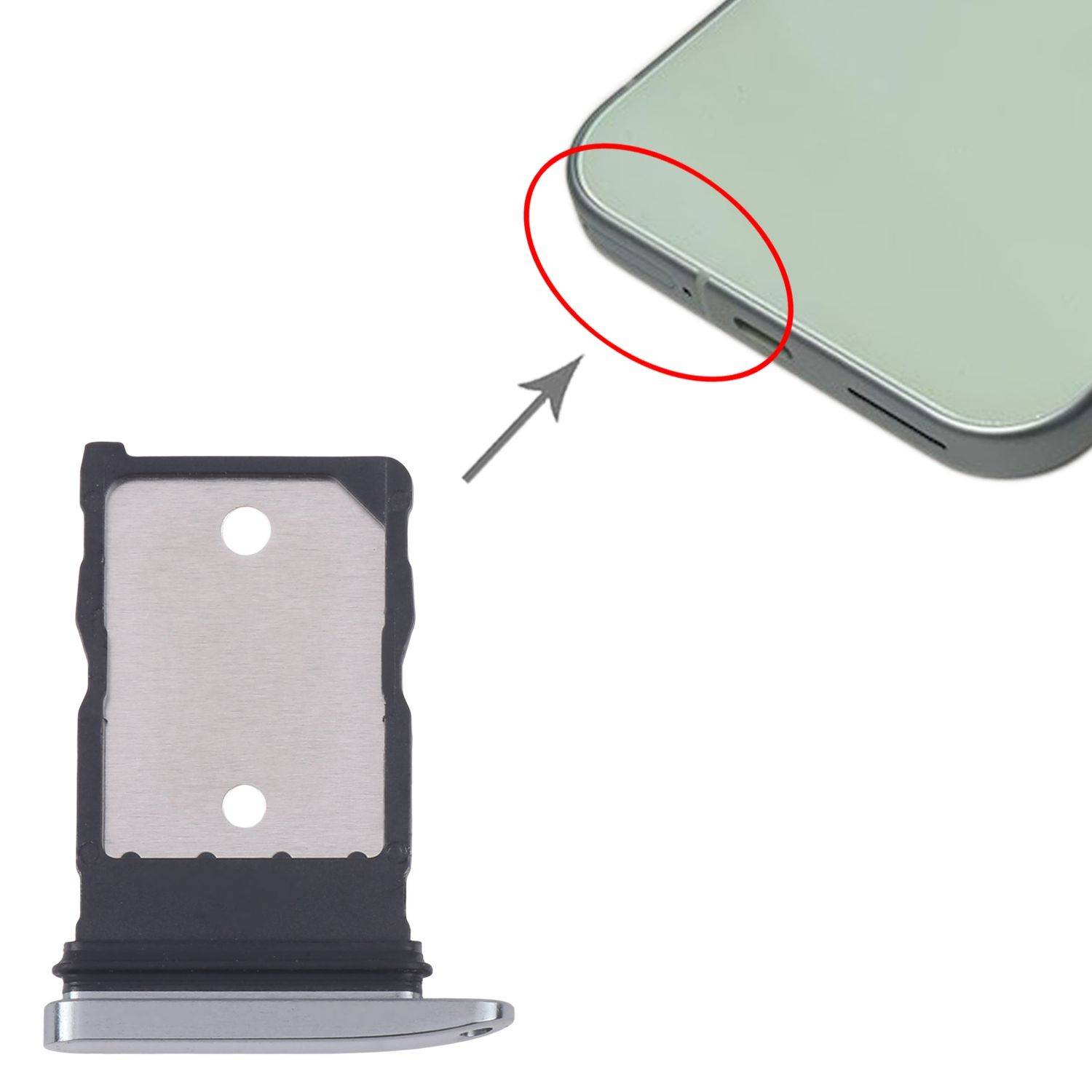 Für Google Pixel 9 Pro SIM Kartenhalter Card Tray Ersatzteil Reparatur Grün