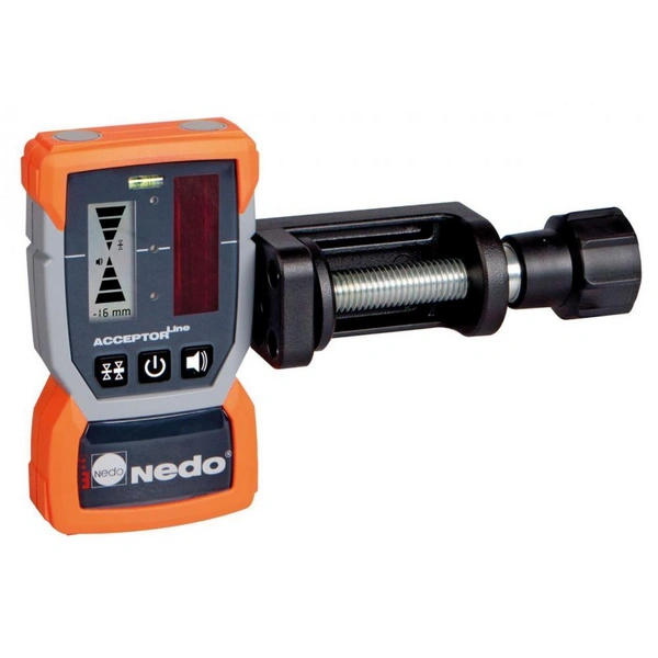Nedo Laserempfänger - ACCEPTOR Line - mit Heavy-Duty-Empfängerhalter - Preis per Stück Nedo Laserempfänger - ACCEPTOR Line - mit Heavy-Duty-Empfängerhalter - Preis per Stück
