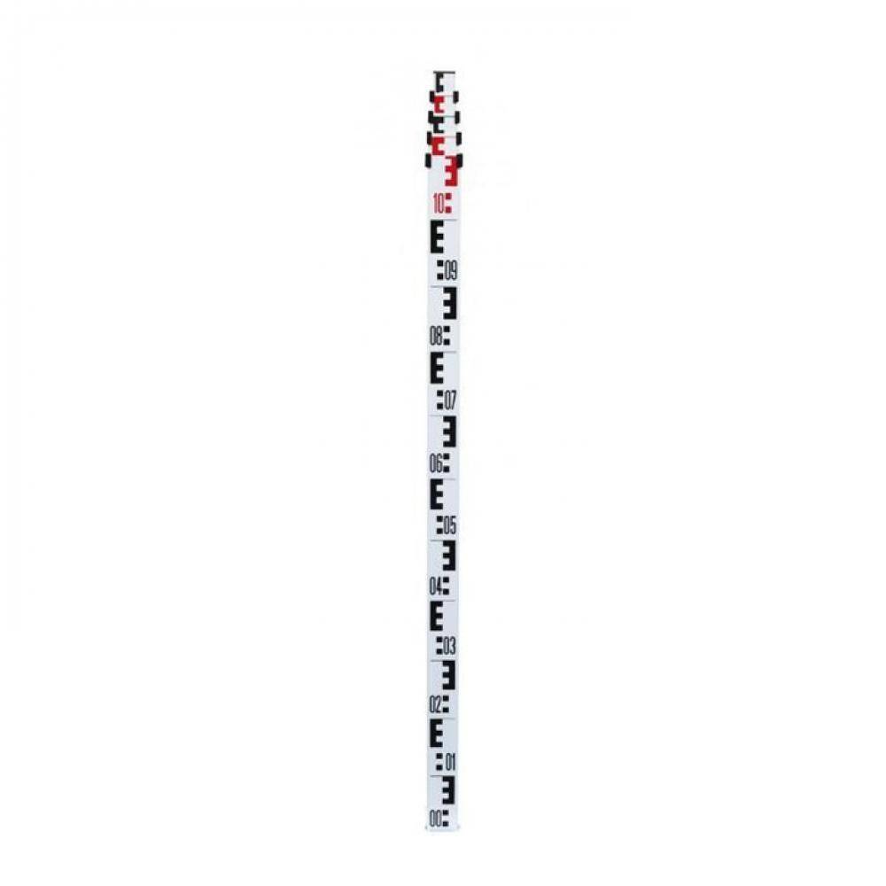 Nedo Teleskopnivellierlatte - QualiLine - Messbereich 3 m - mit E-Teilung - Teilung 2