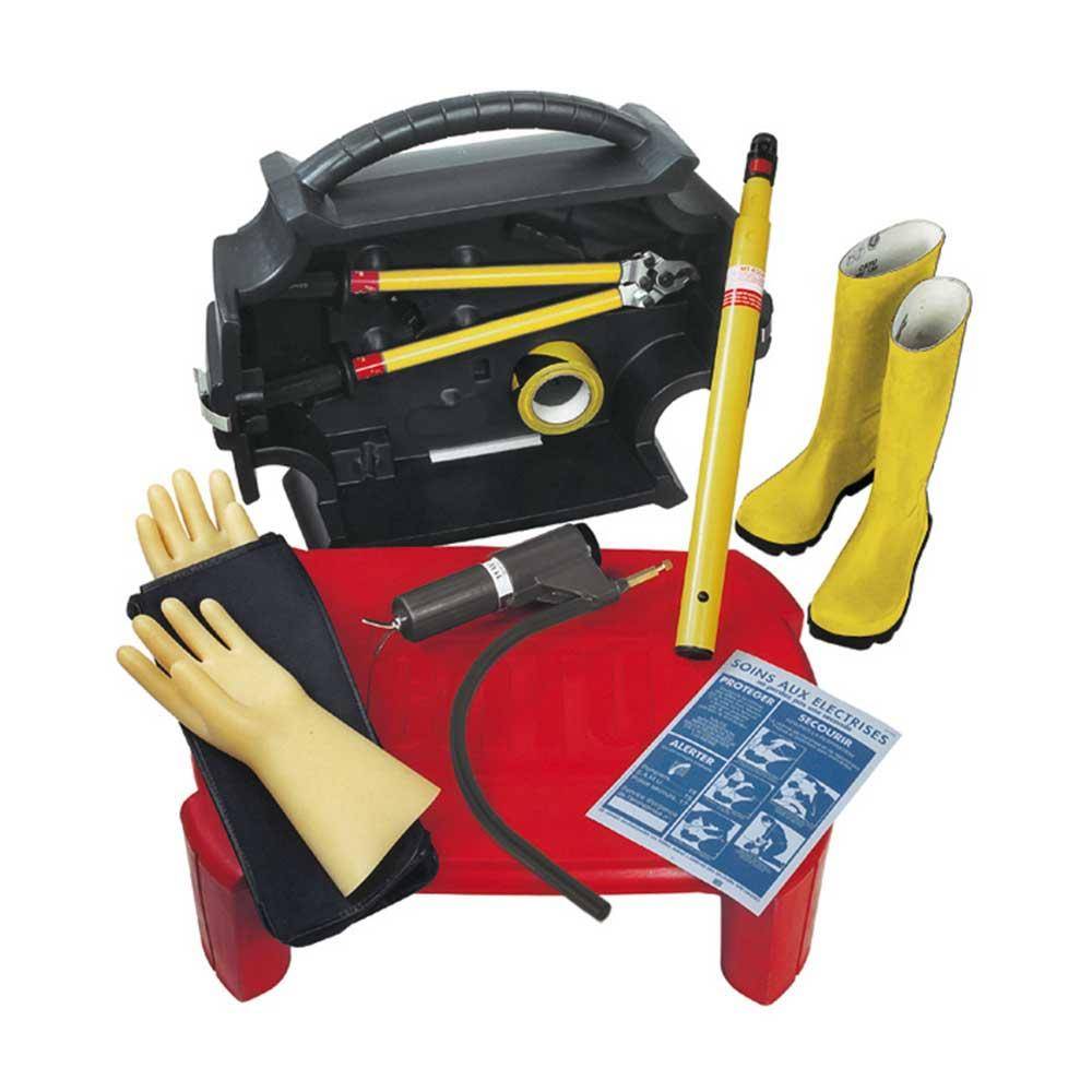 CATU CZ-53-R Rettungskoffer bei Stromschlägen - bis 90 KV - inkl. Isolierstab Isolierhocker uvm