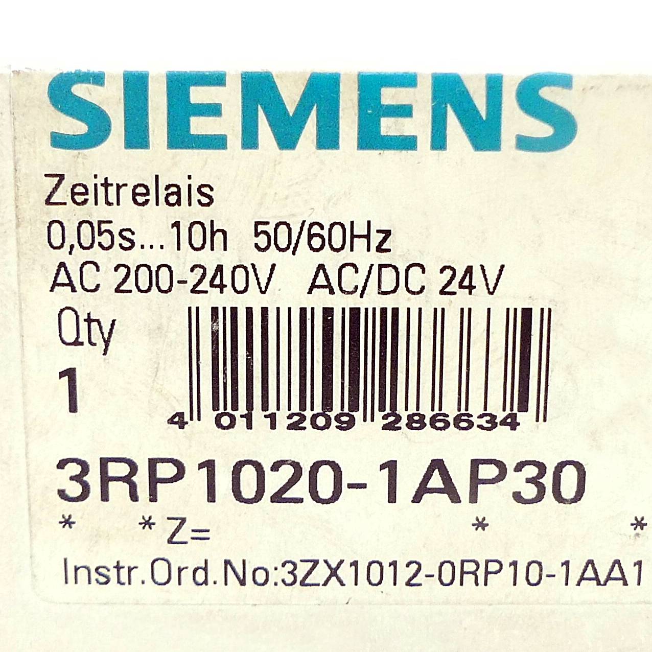 Siemens Zeitrelais 3RP1020-1AP30 (3RP1020-1AP30)