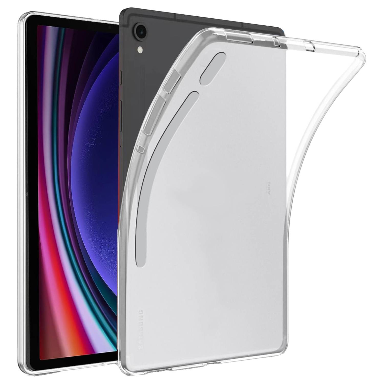 Für Samsung Galaxy Tab S10 FE / S9 / S9 FE / S8 Transparent Tablet Tasche Hülle TPU Silikon