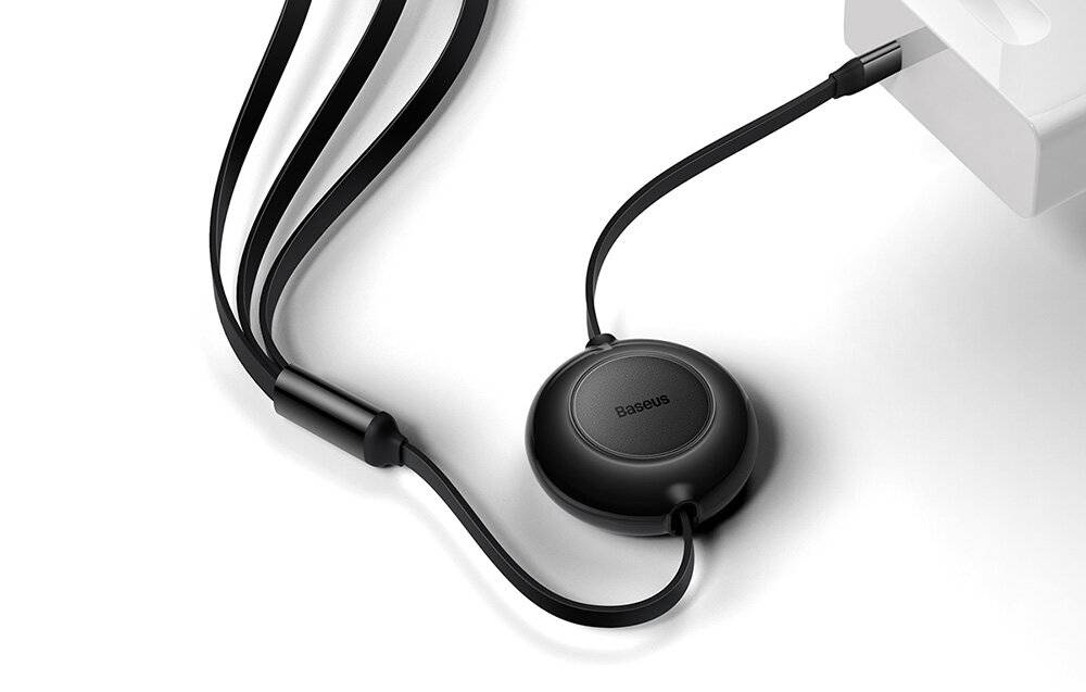 Baseus Bright Mirror 4, USB-C 3-in-1 Kabel micro USB / Lightning 100W 3.5A 1.1m Schwarz