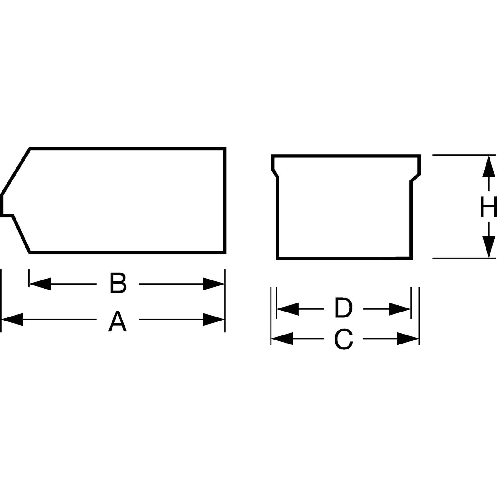 hünersdorff Sichtlagerkasten L 318 / 286 X B 146 X H 127 mm rot - 683100