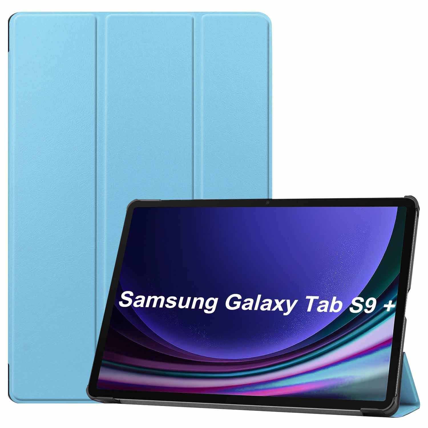 Für Samsung Galaxy Tab S10 Plus / S9 Plus FE Plus / S8 Plus 3folt Wake UP Smart Cover Tablet Tasche Hülle Case Neu/