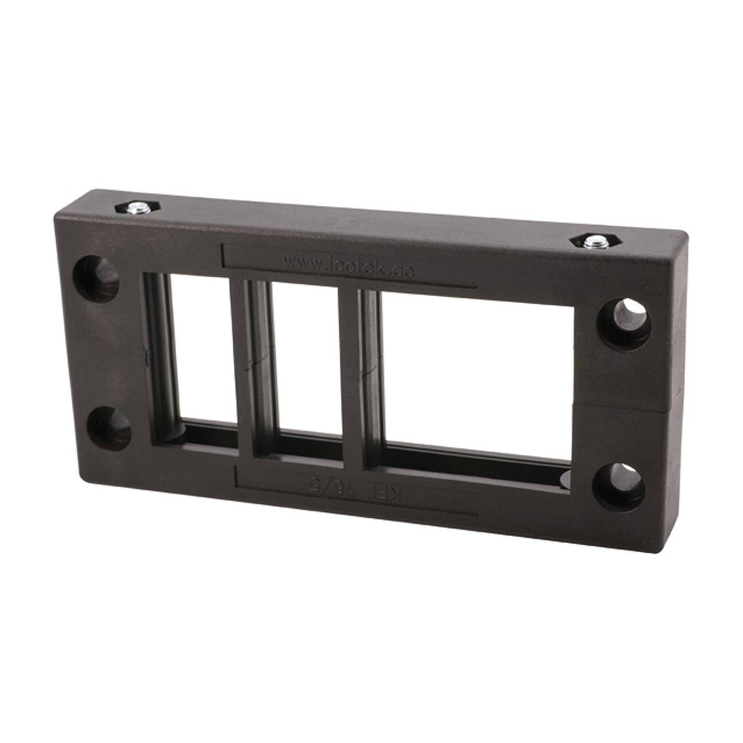 42165 icotek Kabeleinführungsleiste KEL16/05 für Kabeltüllen 4x klein / 1x groß Montageausschnitt 86,0mm x 36,0mm -