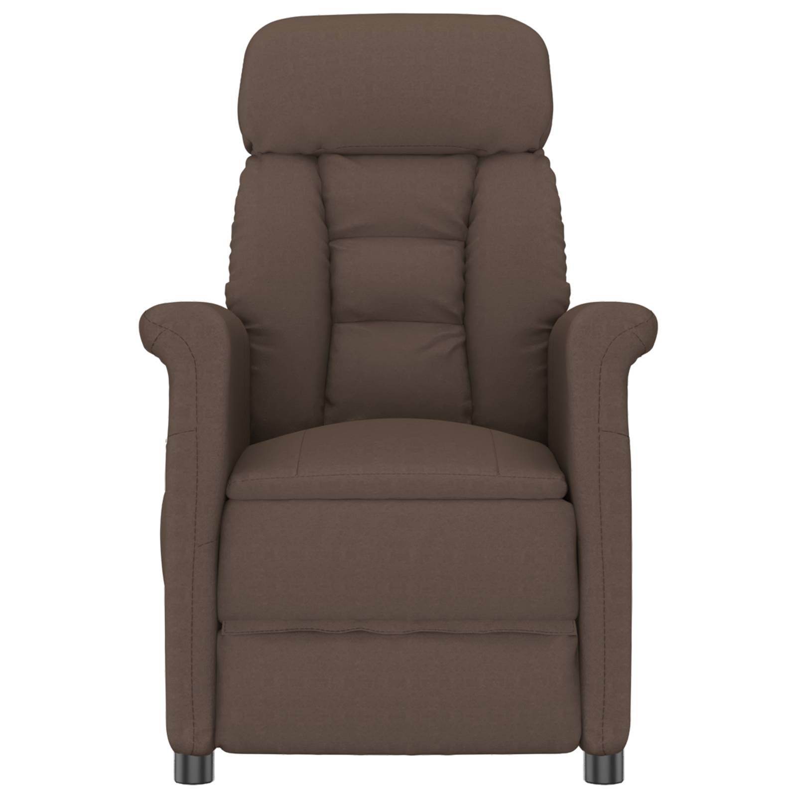 vidaXL Massagesessel Braun Mikrofaser