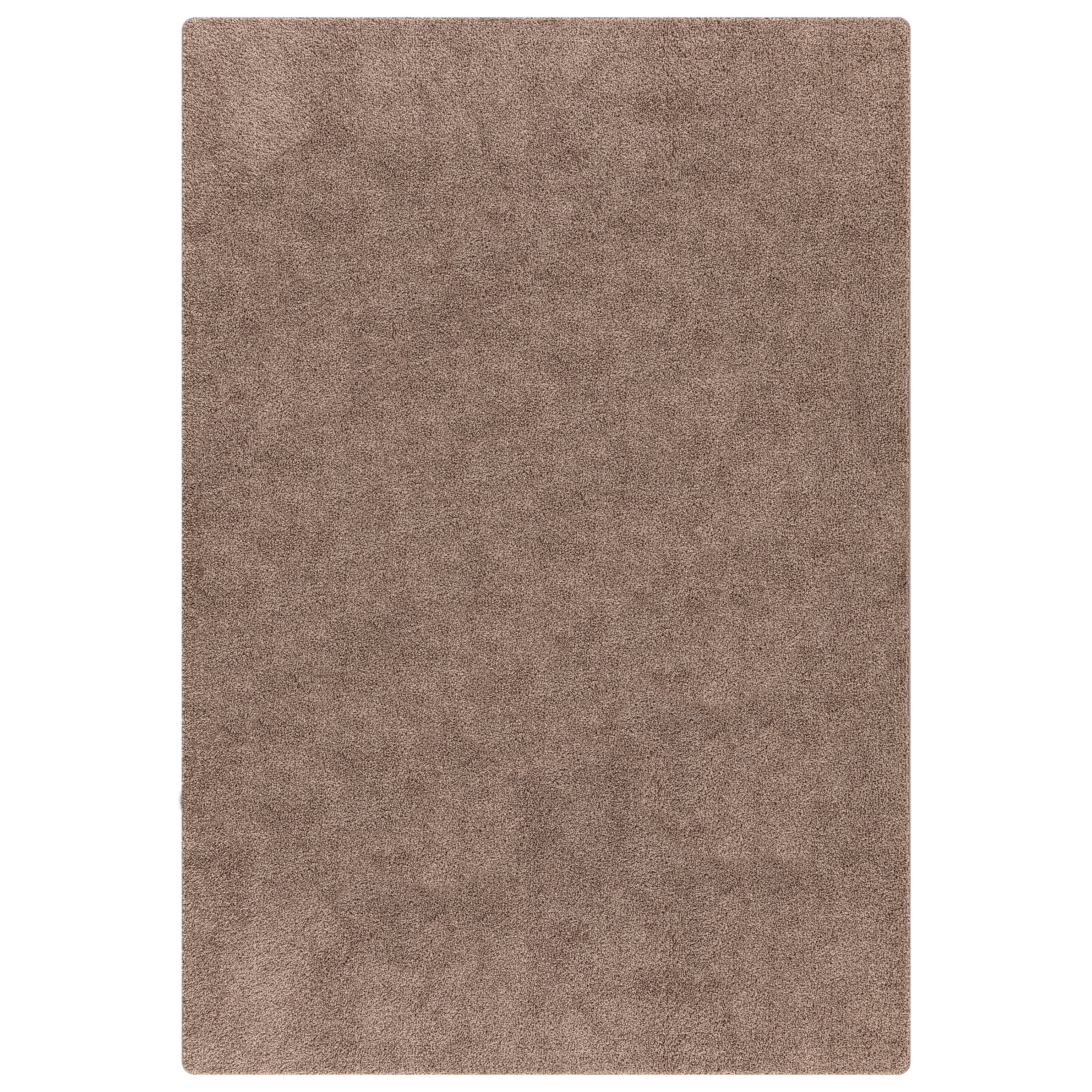 vidaXL Shaggy-Teppich mit Latexrücken Braun 80x150 cm