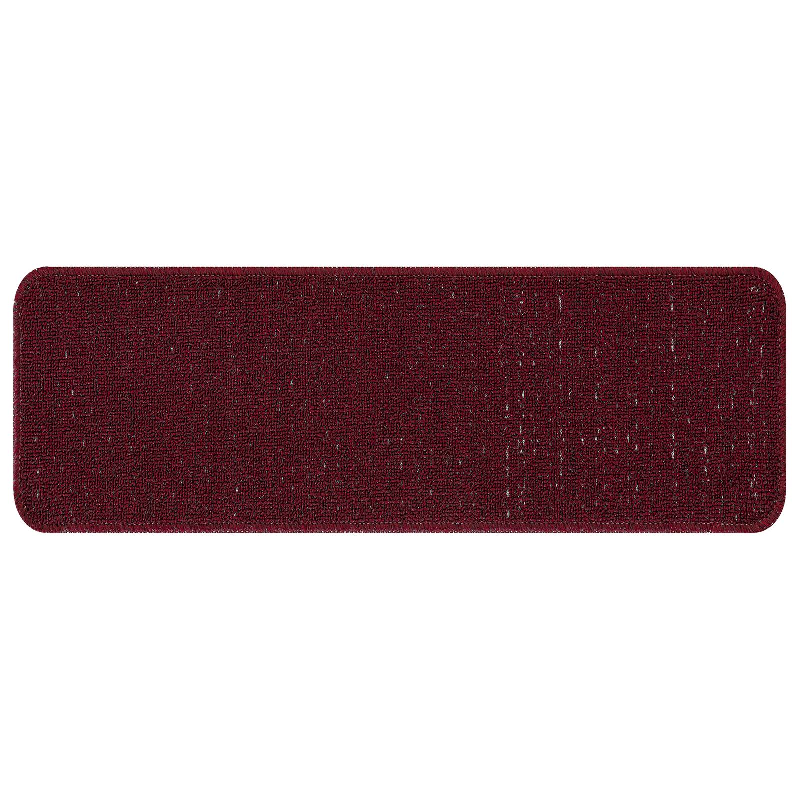 vidaXL Stufenmatten mit Latexrücken Bordeaux 25x60 cm