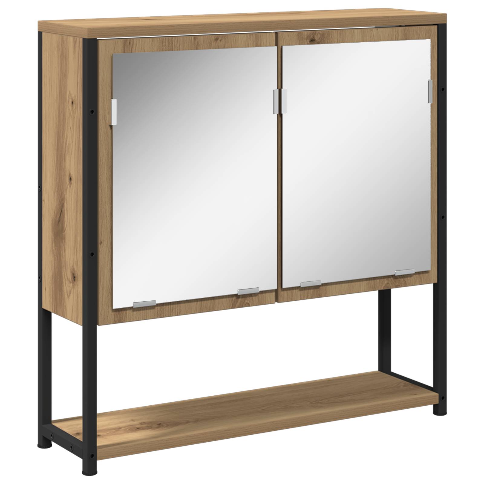 vidaXL Spiegelschrank Artisan Eiche 60x16x60 cm Holzwerkstoff