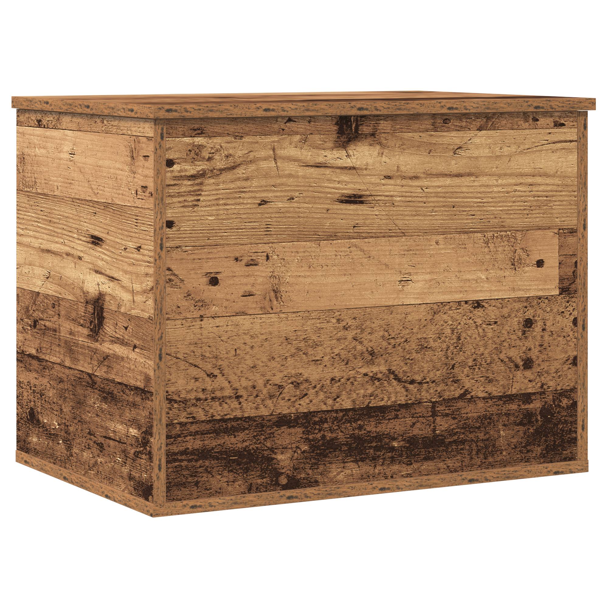 vidaXL Aufbewahrungsbox mit Deckel Altholz 60x42x46 cm Holzwerkstoff