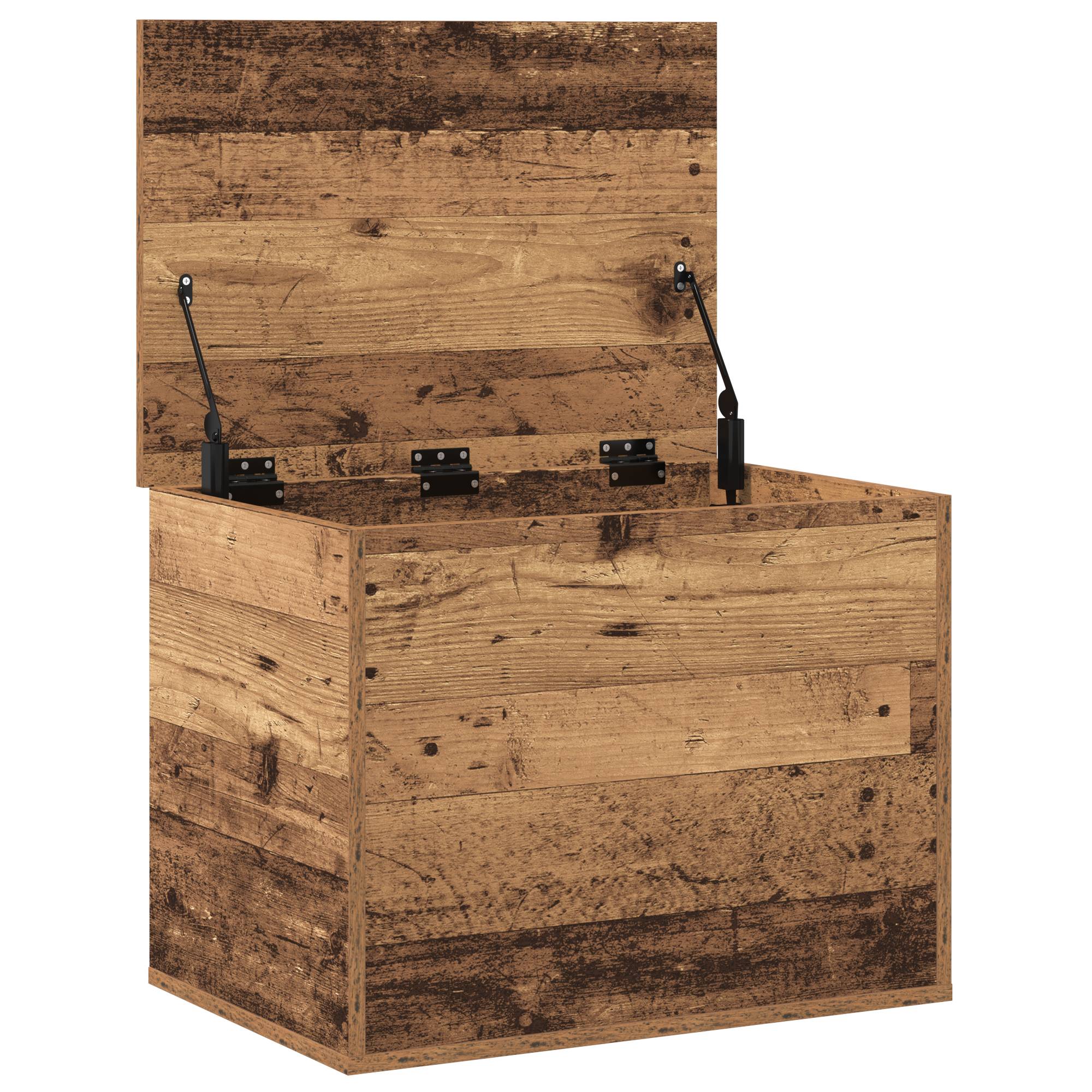vidaXL Aufbewahrungsbox mit Deckel Altholz 60x42x46 cm Holzwerkstoff