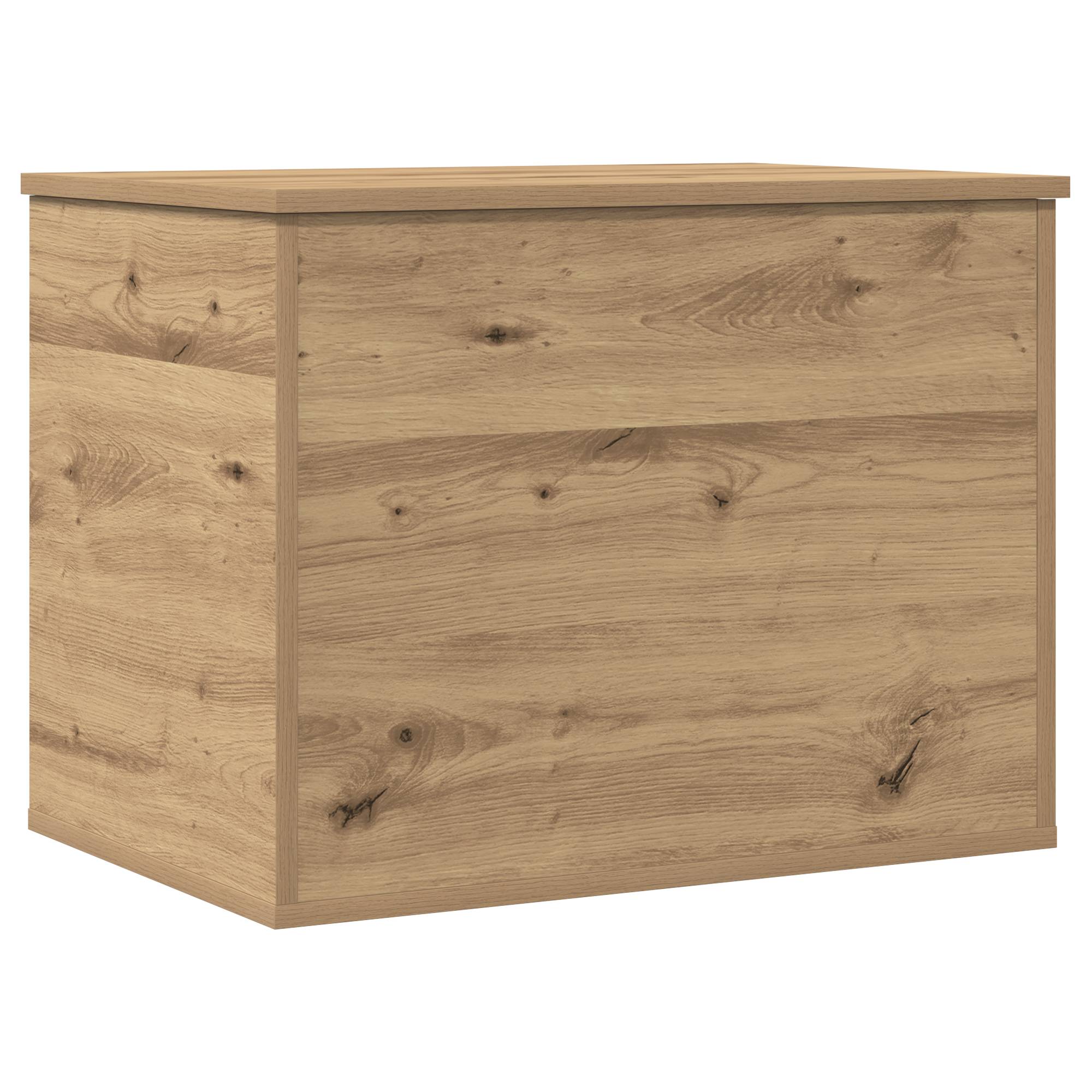 vidaXL Aufbewahrungsbox mit Deckel Artisan Eiche 60x42x46 cm