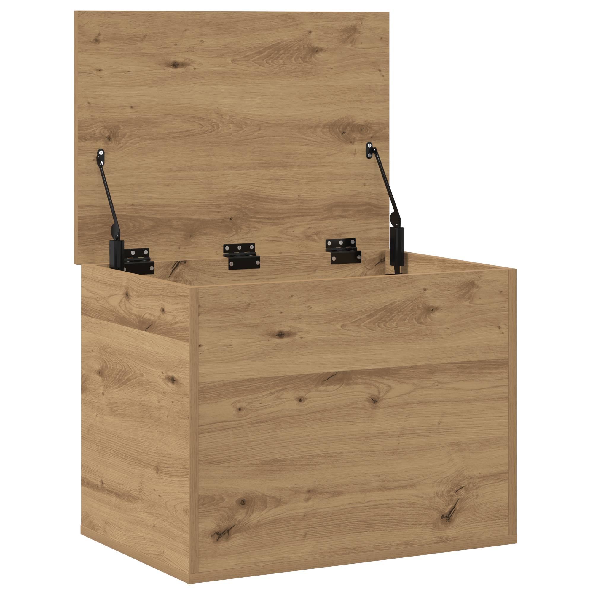 vidaXL Aufbewahrungsbox mit Deckel Artisan Eiche 60x42x46 cm