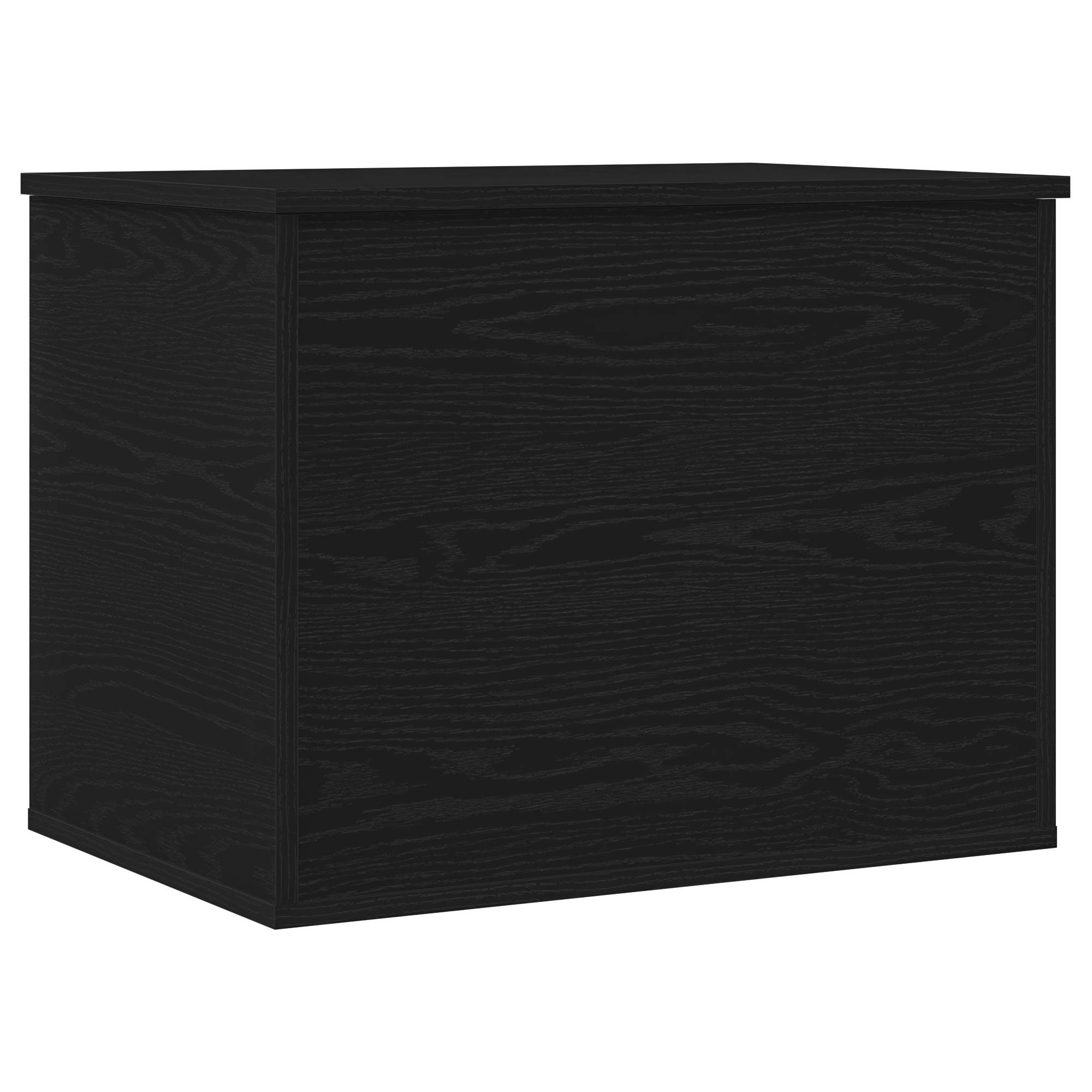 vidaXL Aufbewahrungsbox mit Deckel Schwarz Eiche 60x42x46 cm