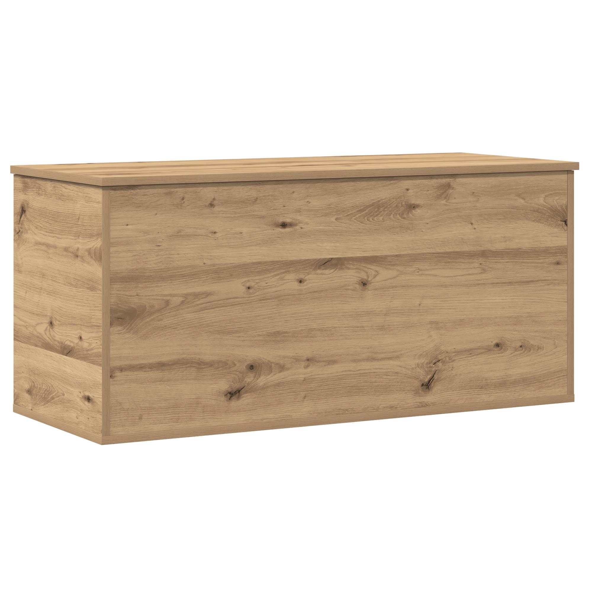 vidaXL Aufbewahrungsbox mit Deckel Artisan Eiche 100x42x46 cm