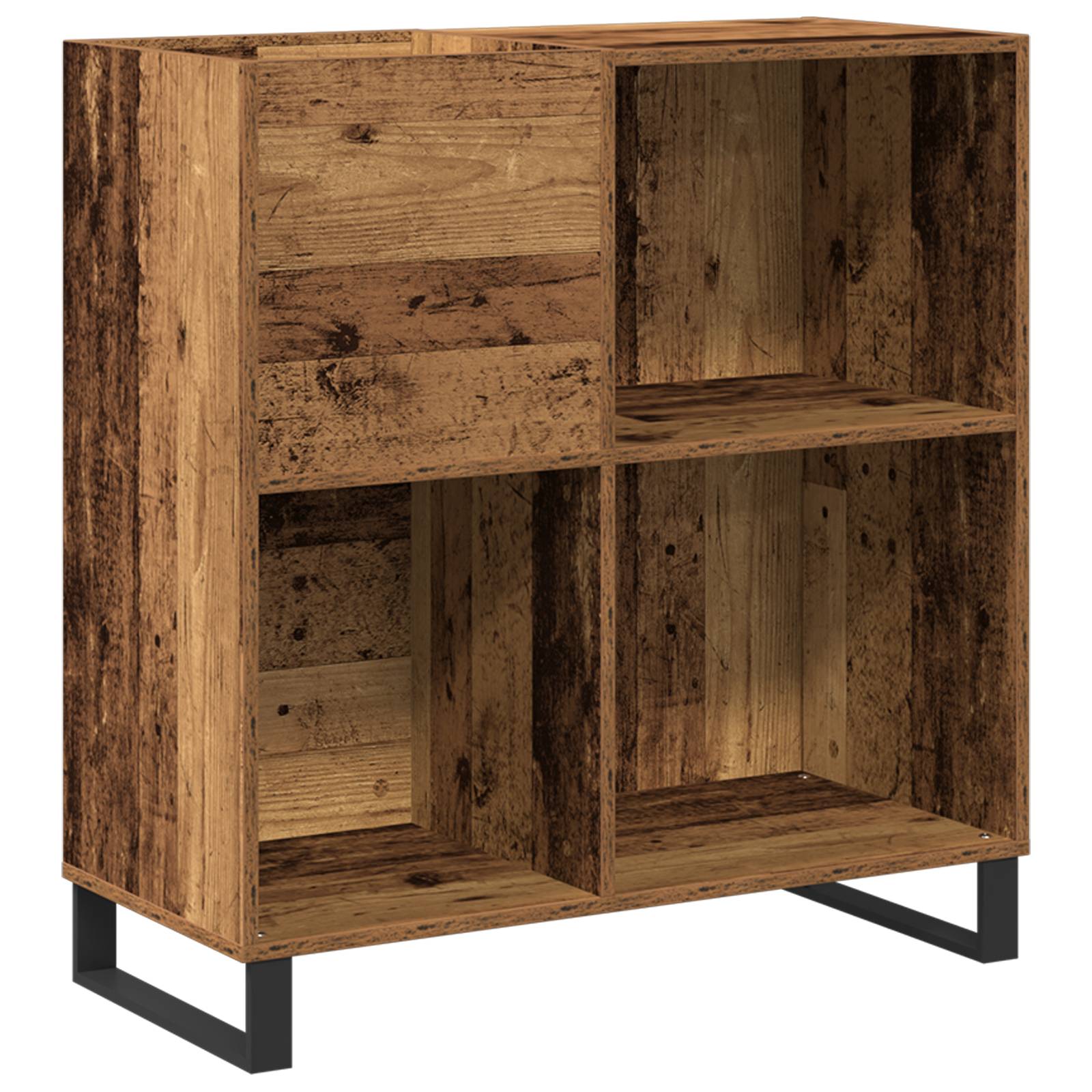 vidaXL Schallplattenschrank Artisan Eiche 84,5x38x89 cm Holzwerkstoff