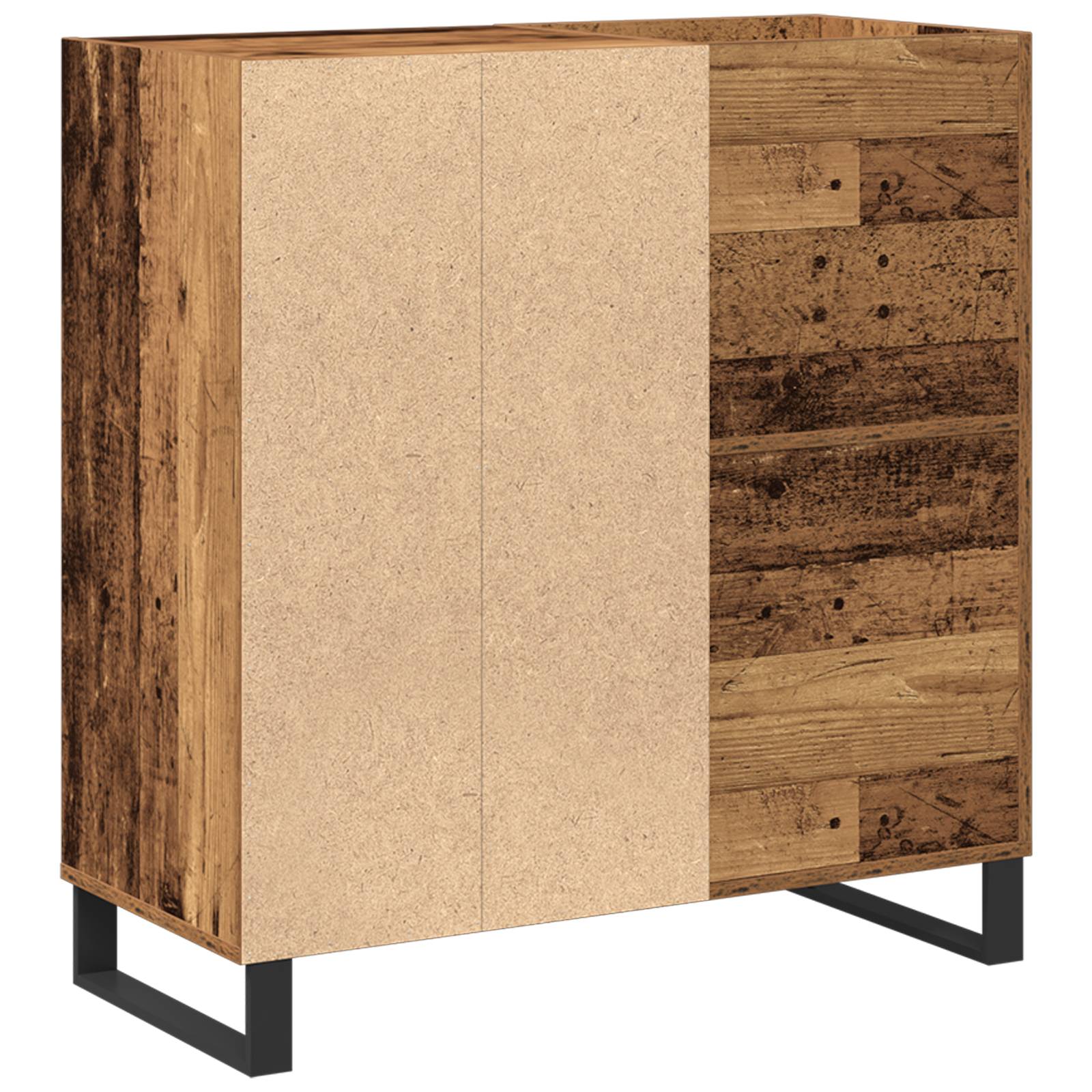 vidaXL Schallplattenschrank Artisan Eiche 84,5x38x89 cm Holzwerkstoff