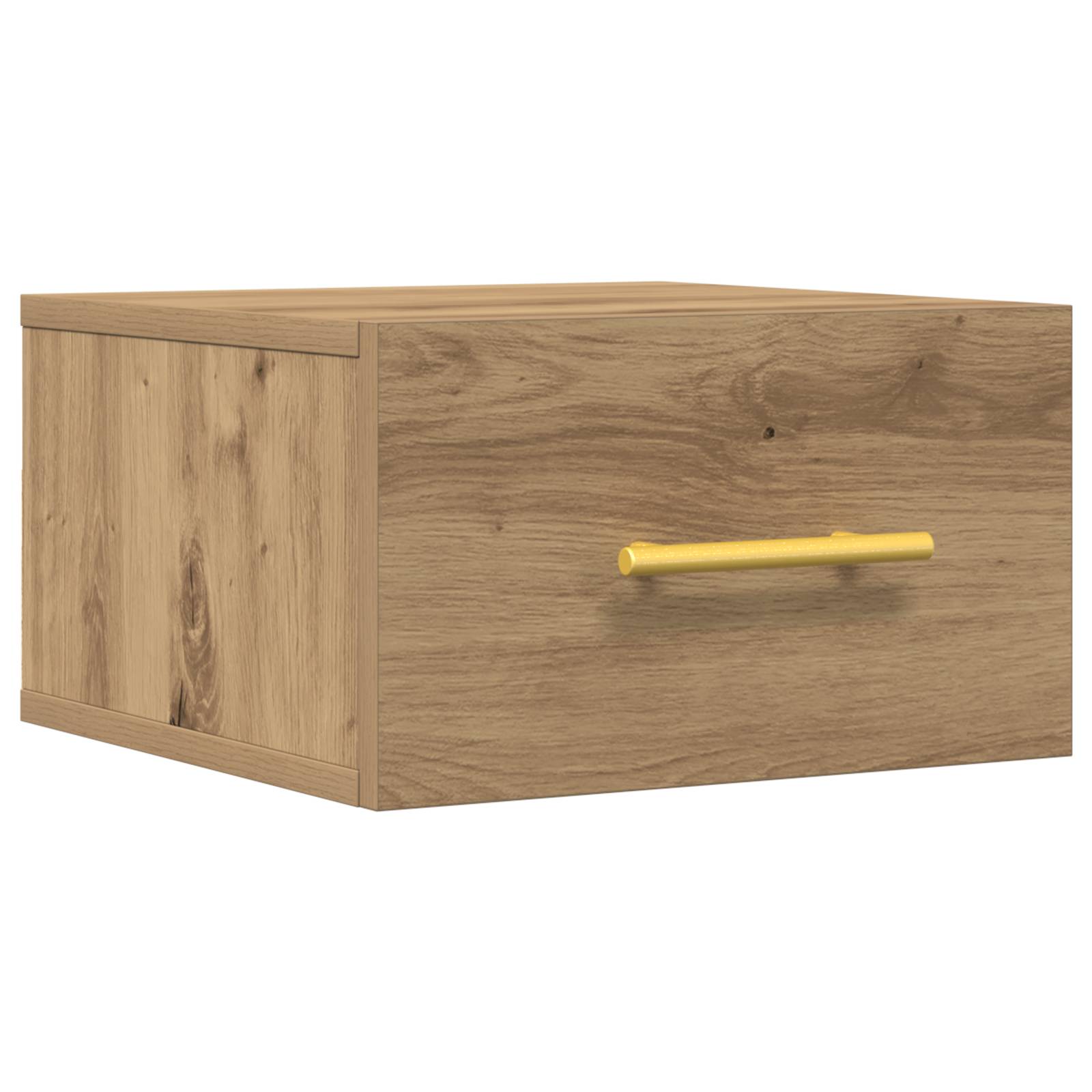 vidaXL Wand-Nachttisch Artisan Eiche 35x35x20 cm