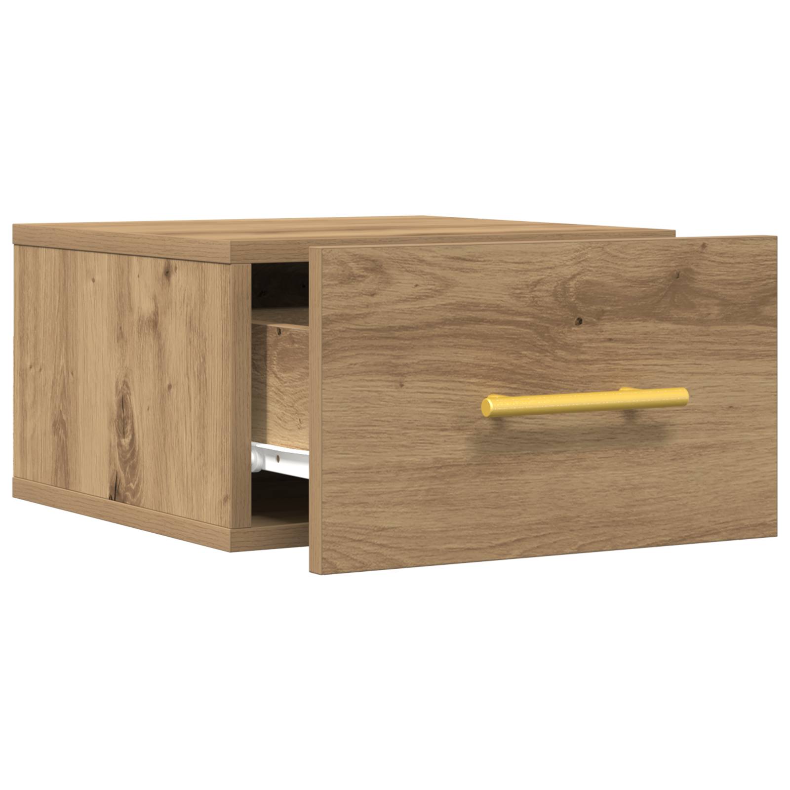 vidaXL Wand-Nachttisch Artisan Eiche 35x35x20 cm