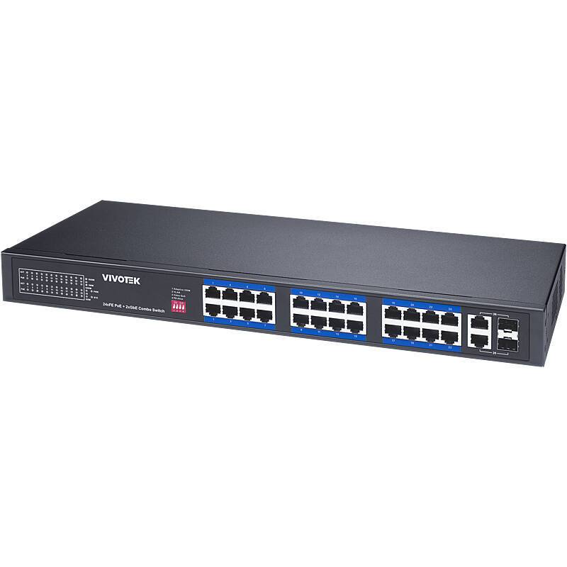 VIVOTEK AW-FGT-260P-370 Switch unman. 26-Port, PoE, Switch - Modell: P-Serie | PoE-Stromversorgung | Anwendung: Videoüb