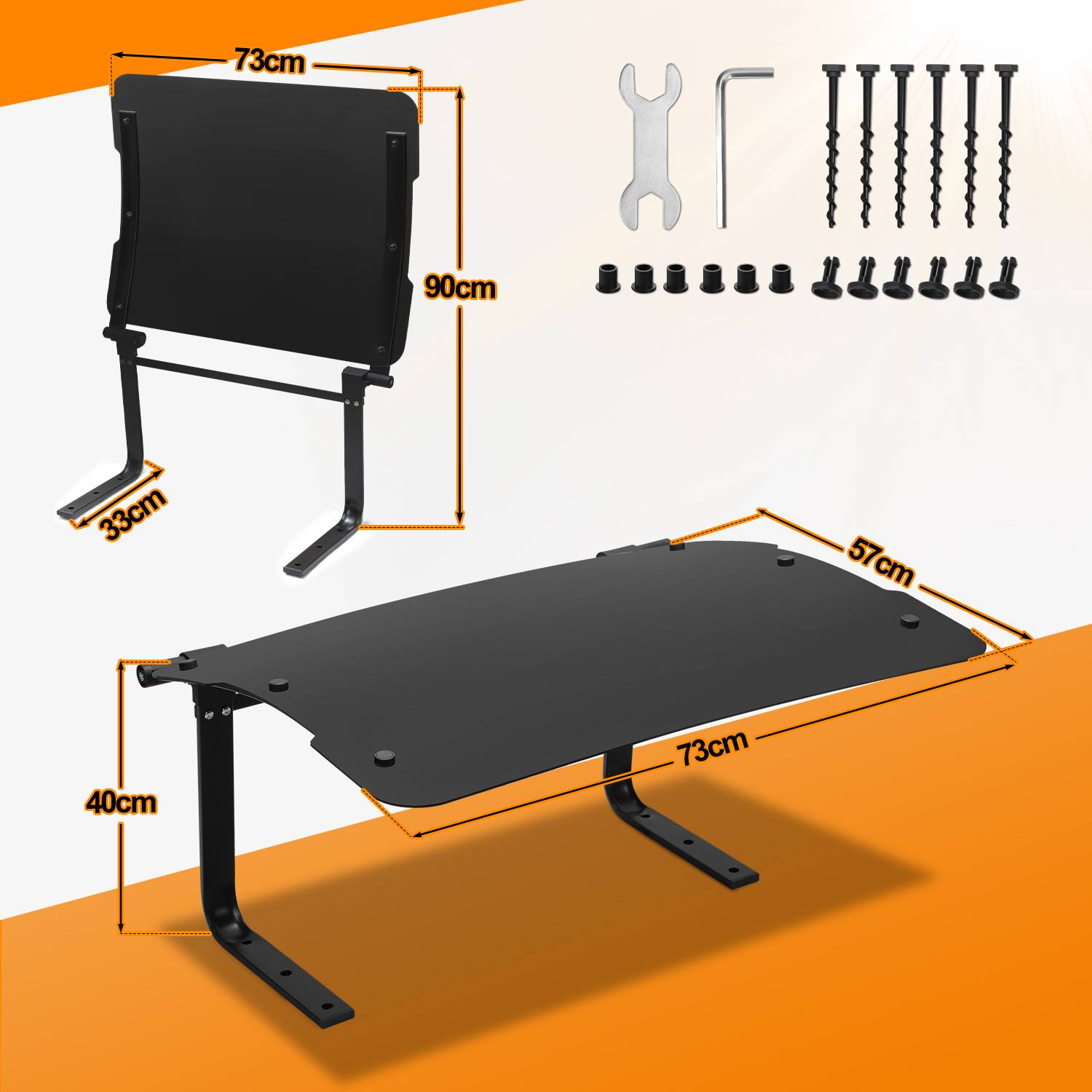 Rasenmäher Garage Klappbare Überdachung für Mähroboter Carport 73x57x40cm Schwarz Dach Stahlrahmen Metall Pulverbeschichtet