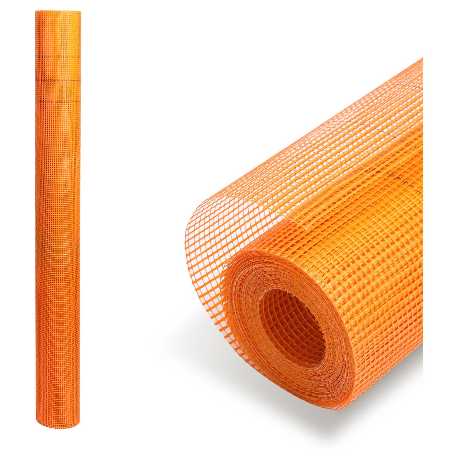 1 Rolle Armierungsgewebe 160g/m² 4x4mm Putzgewebe Glasfasergewebe Gewebe Orange 50m²