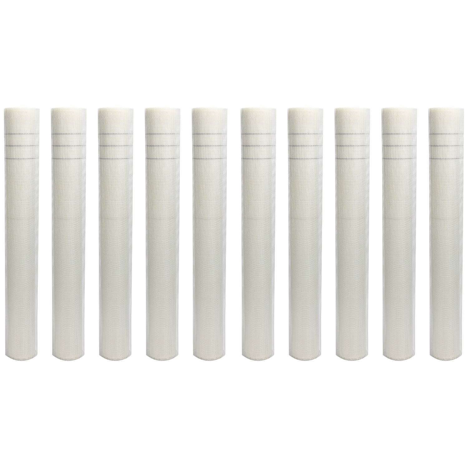 10 Rolle Armierungsgewebe 160g/m² 4x4mm Putzgewebe Glasfasergewebe Gewebe Weiß 500m²