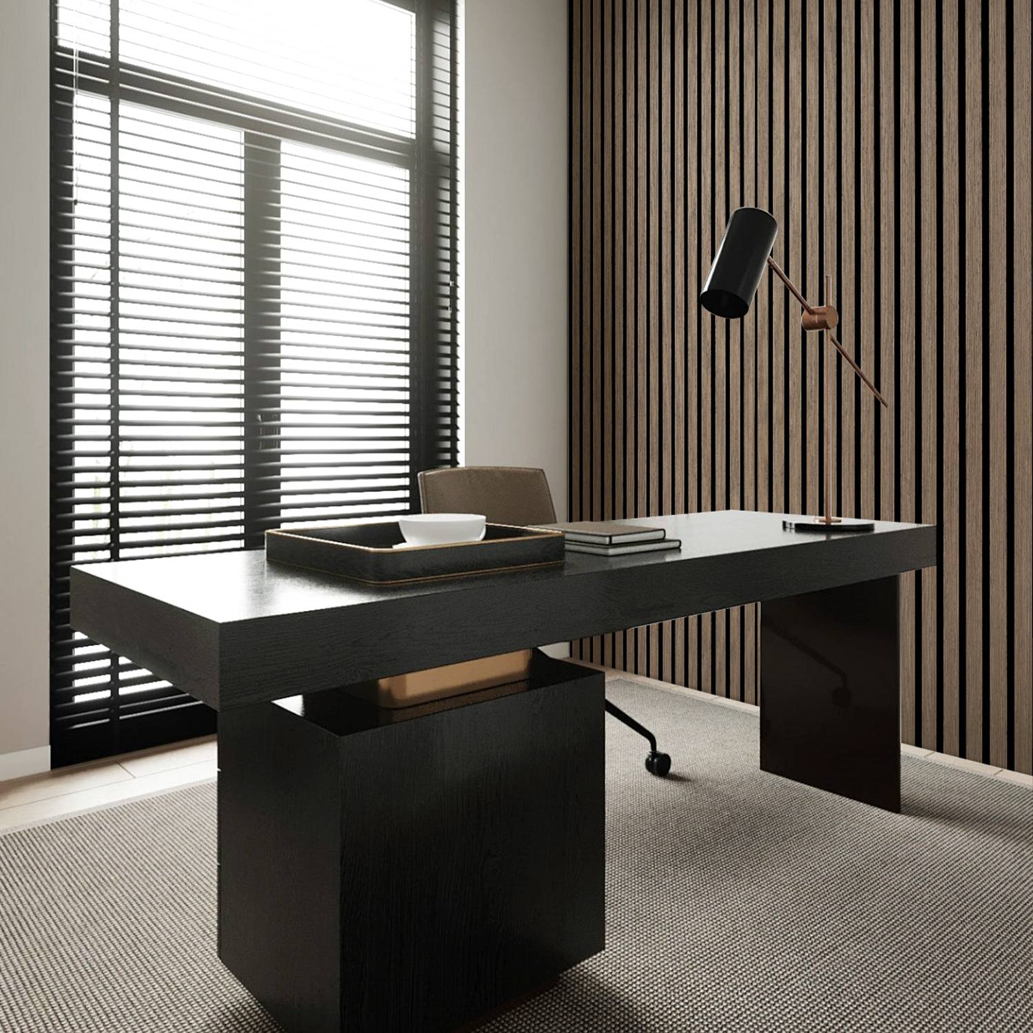 Akustikpaneel Wandverkleidung 120x60x2.1cm MDF Akustikpaneele Wandpaneele 2x Walnuss