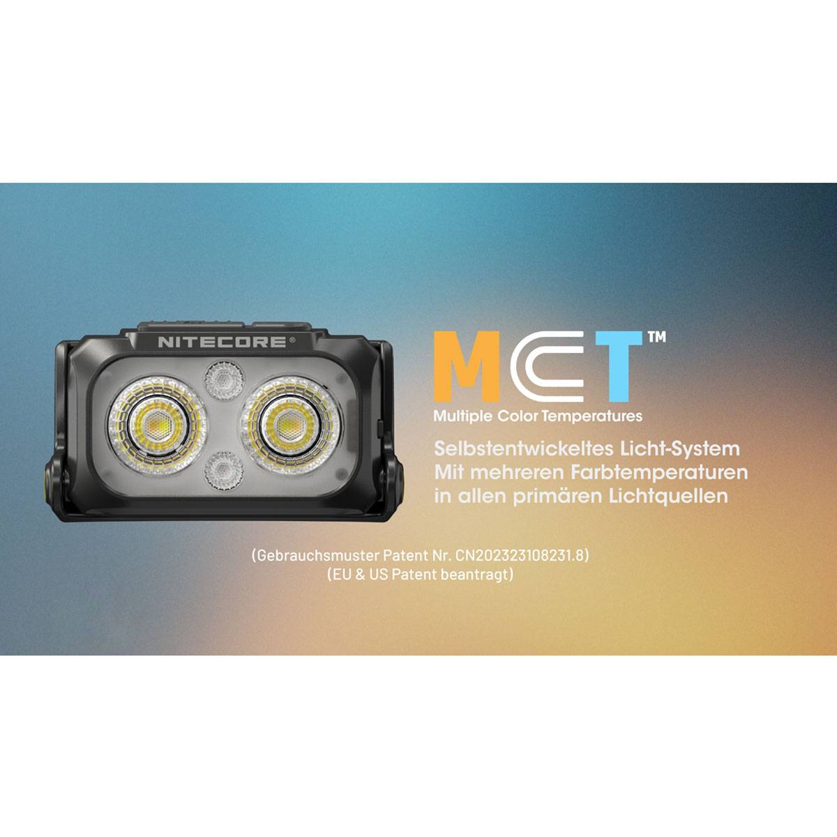 Nitecore Stirnleuchte NU25 MCT UL Ultralight - 400 Lumen