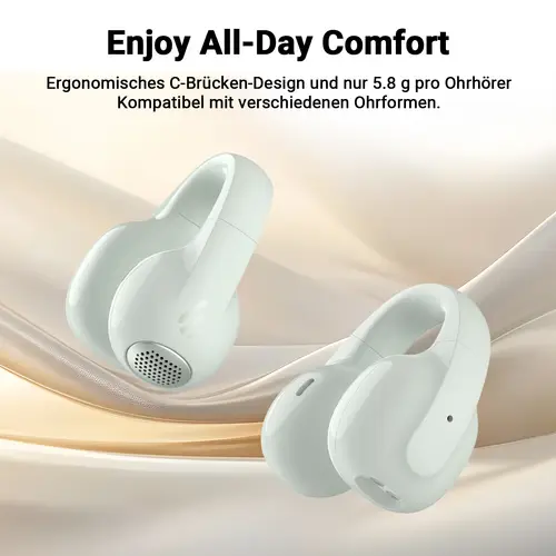Edifier Open-Ear True Wireless Kopfhörer, Bluetooth 5.4, 28H Akku & IP56, AI-Mikrofone mit Geräuschunterdrückung - Grün Edifier Open-Ear True Wireless Kopfhörer, Bluetooth 5.4, 28H Akku & IP56, AI-Mikrofone mit Geräuschunterdrückung - Grün