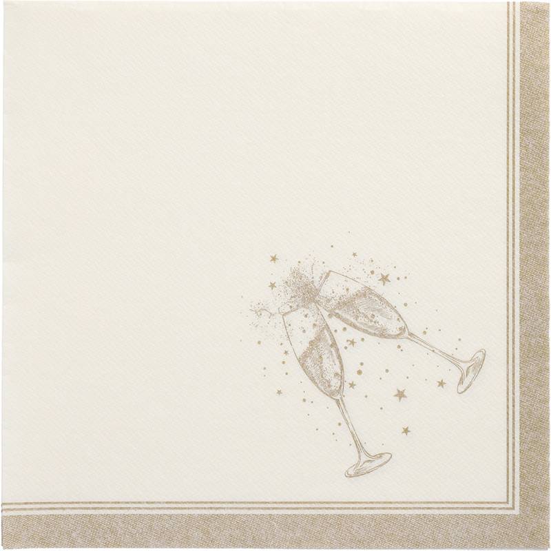 PAPSTAR Servietten "ROYAL Collection Festivities", gold