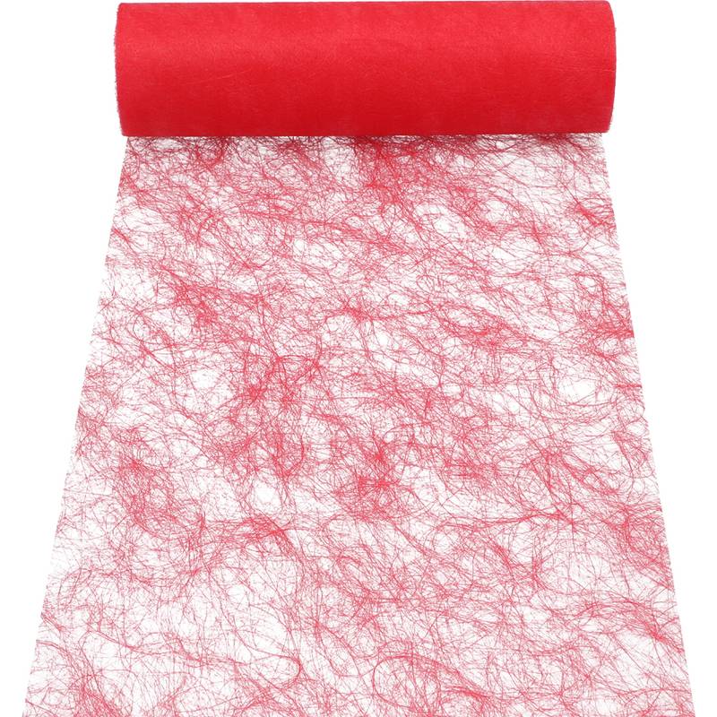 PAPSTAR Tischläufer/Dekoband "Sizoflor", rot