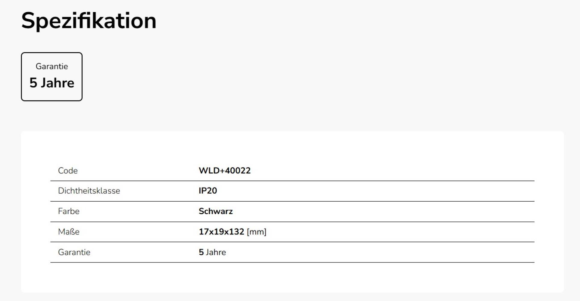 Spectrum LED SYSTEM SHIFT Elektrischer Verbinder gerade für 48V Schienensystem IP20 Schwarz