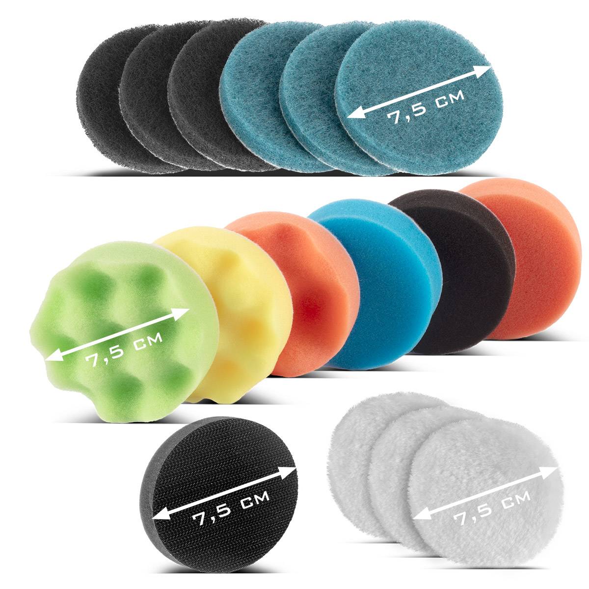 STAHLWERK Scheinwerfer Reparatur Set 41teilig Polierset Scheinwerferaufbereitung