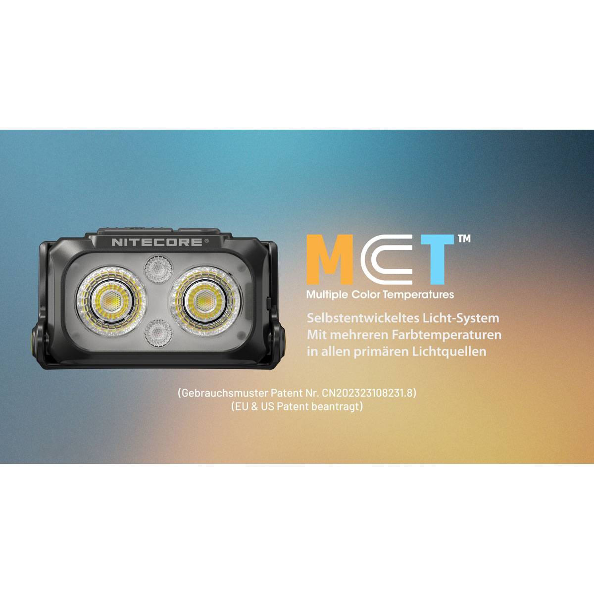 Nitecore NU25 MCT LED-Stirnlampe 400 Lumen - Schwarz