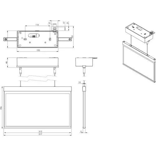 RP-Technik Rettungszeichenleuchte AXDC408WL RP-Technik Rettungszeichenleuchte AXDC408WL
