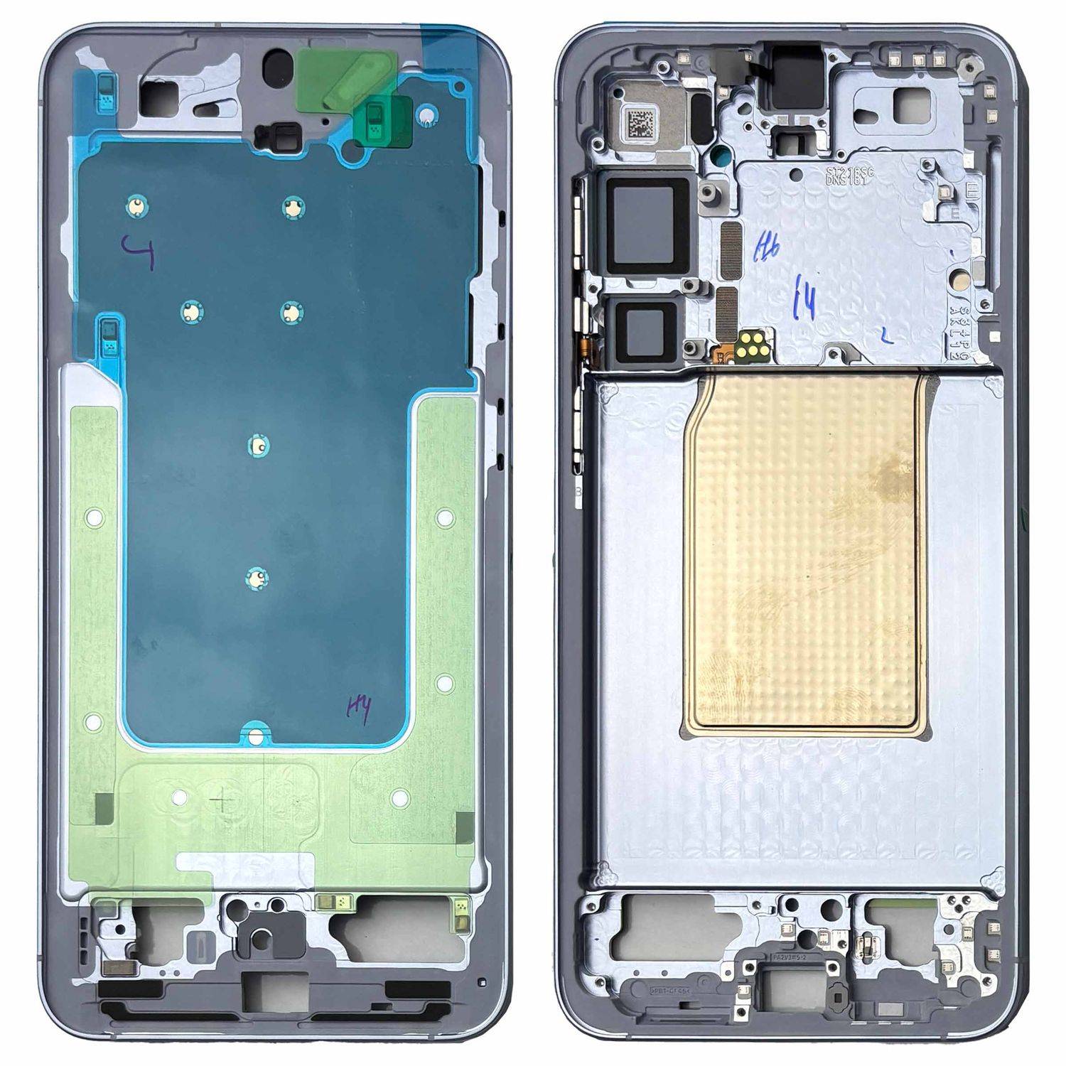 Samsung Display LCD Mittelrahmen Galaxy S25 Plus GH82-36367C Ersatzteil Icy Blue