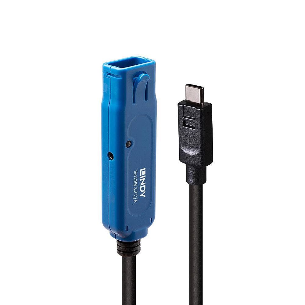 LINDY USB 3.2 Gen 1 C/A Aktivverlängerung Pro 5m Multimedia-Technik USB-Kabel
