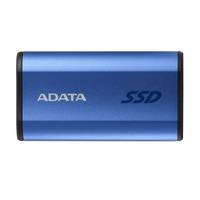 Eine blaue externe Solid-State-Festplatte (SSD) mit der Markenbezeichnung 'ADATA' und dem Text 'SSD', die tragbare Speicherlösung hervorhebt.