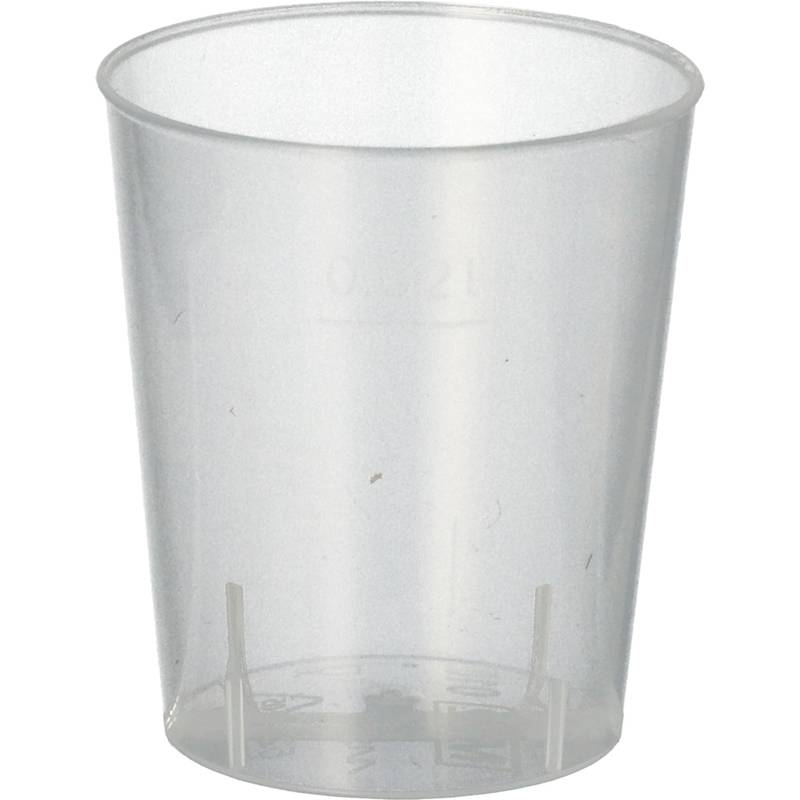 PAPSTAR Mehrweg-Schnapsglas PP, 2 cl, satiniert, 50er
